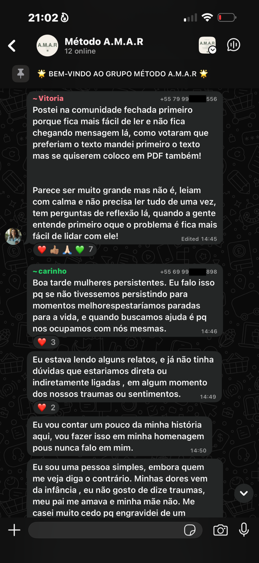 Histórias de mulheres persistentes na Comunidade A.M.A.R.